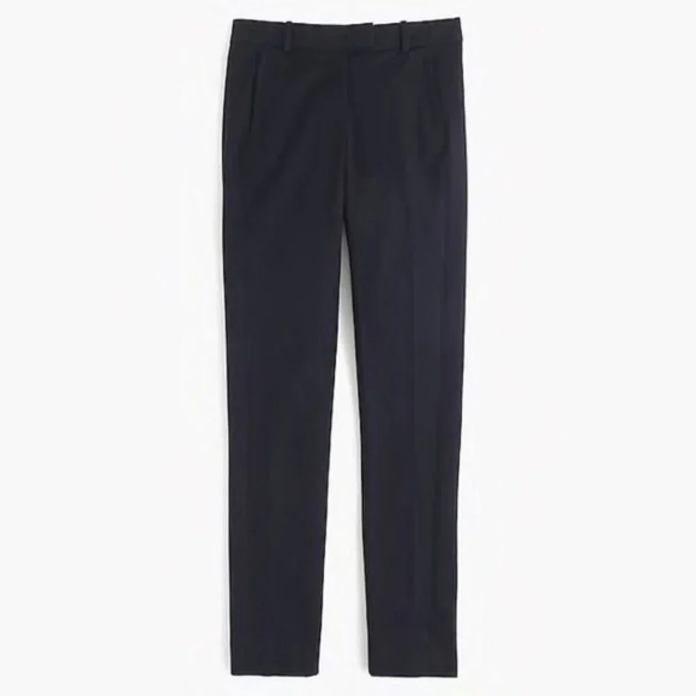 Navy Blue J. Crew Stretch Cotton Slim Fit Ankle Pants (NWT) - Picture 2 of 4